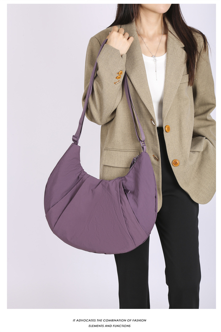 Women's Large Capacity Crossbody Shoulder Bag Simple Tote Bag_voghion.com