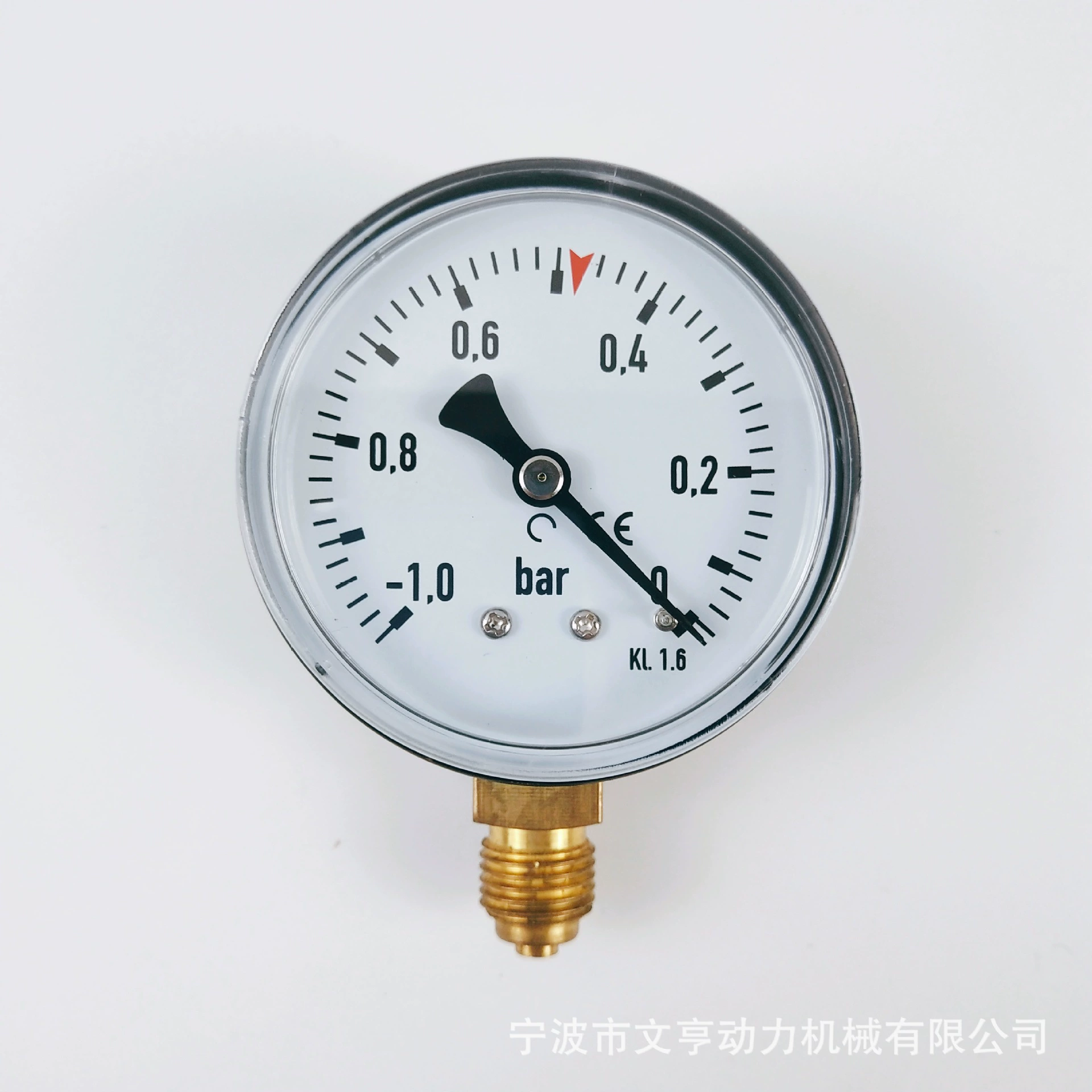 YN60 интегрированный вакуумный манометр прецизионный обычный манометр 1,6 класса Вэнь Хэн силовой завод прямой медный разъем