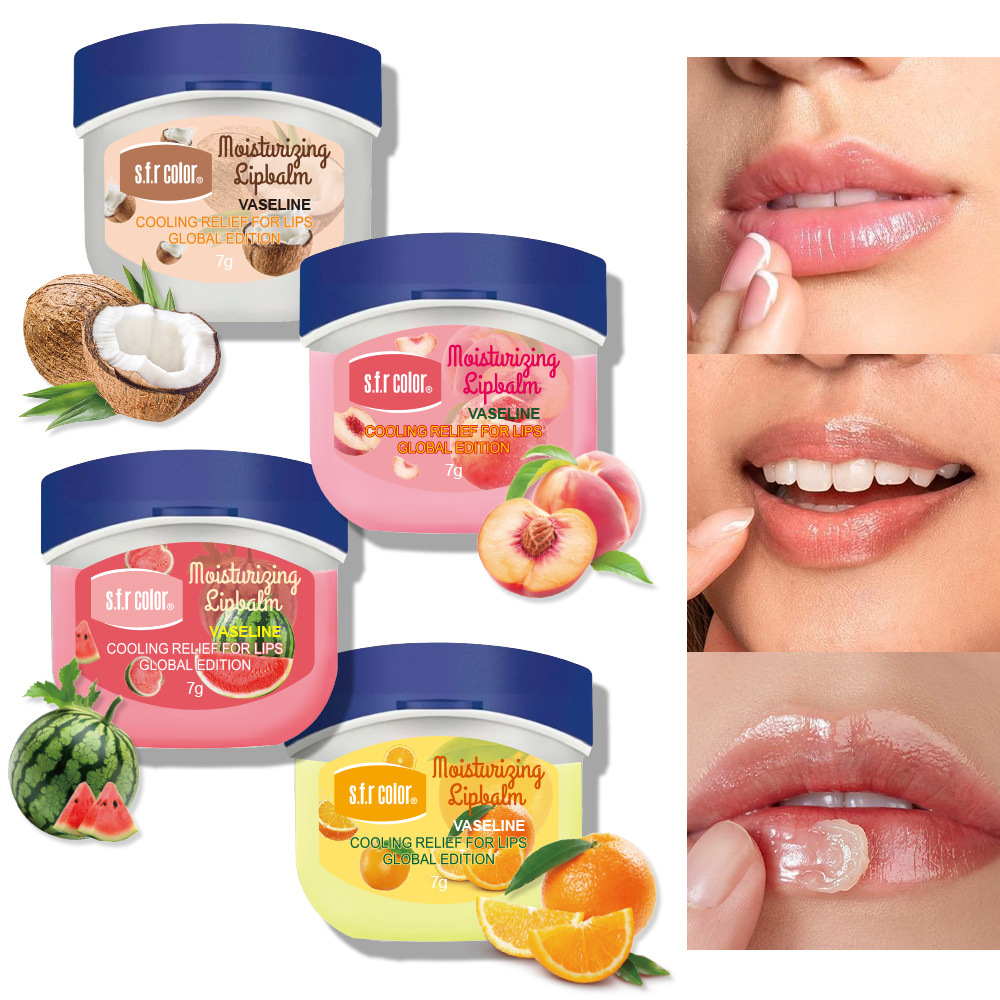 s.f.r color comercio exterior para proporcionar nuevos productos humectantes, marcas de labios ligeros, exfoliación de la piel muerta, sabor de fruta, set de lápiz labial