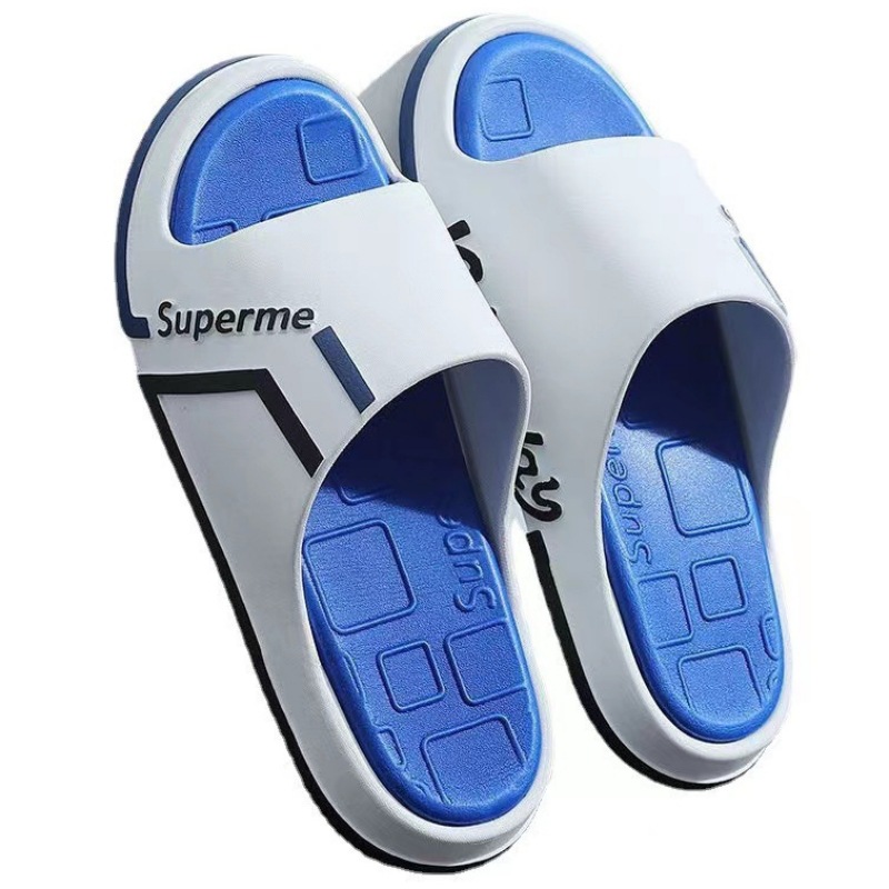 跨境時尚情侶拖鞋女厚底外穿防滑私人會所室內浴室洗澡涼拖鞋男夏