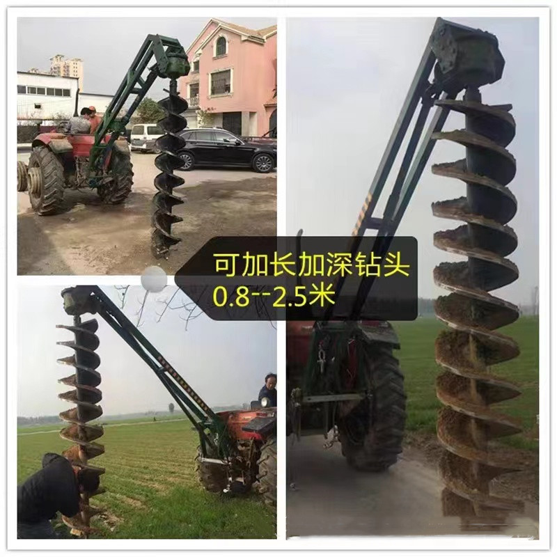 多功能钻坑机大型车载式农用挖树坑机光伏埋桩河堤护栏立柱打洞机