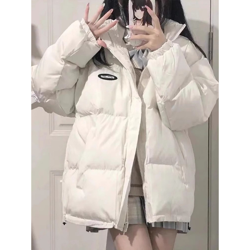 2025冬季韩版新款小个子宽松设计感加厚羽绒棉服百搭外套女|undefined