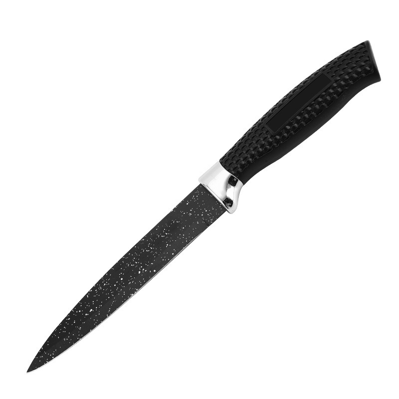 Cuchillo multipropósito de mango de malla 24 piezas herramientas de cocina caseras cuchillo de frutas cuchillo de cocina cuchillo de piel de color caja de exhibición set