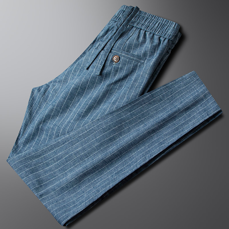 Exquisite and High-End 2026 New Cotton and Linen Casual Pants for Men, Spring and Summer, Durable, Stretchy, Slim-Fit, Trendy Youth Men's Pants Exquisite and High-End 2026 New Cotton and Linen Casual Pants for Men, Spring and Summer, Durable, Stretchy, Slim-Fit, Trendy Youth Men's Pants