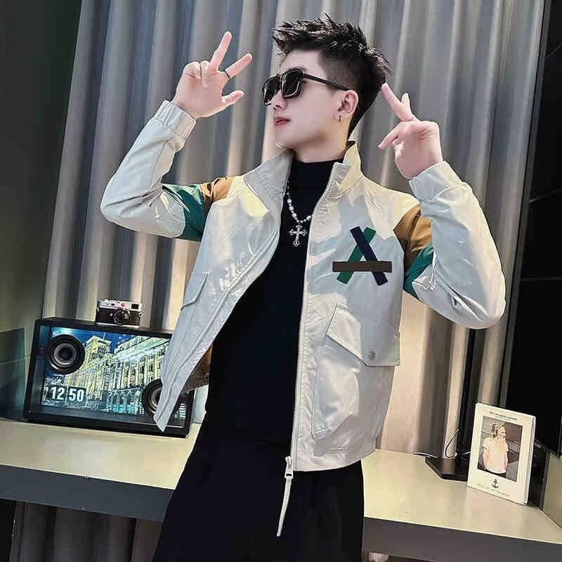 2025 Spring/Autumn Men's Cool and Stylish Jacket, Trendy High Street Brand, Hong Kong Style, Japanese Harajuku Style, Korean Style, Loose Fit