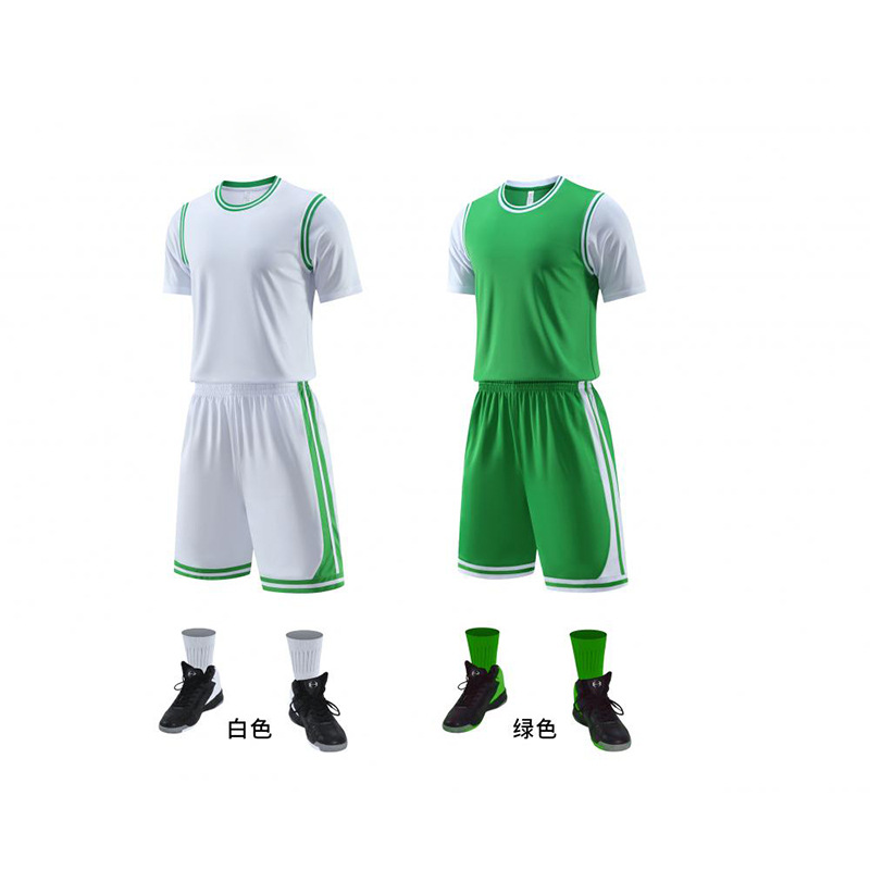 Summer quick-drying children's fake two-piece suit basketball uniform suit wholesale adult competition team uniform sports jersey men and women