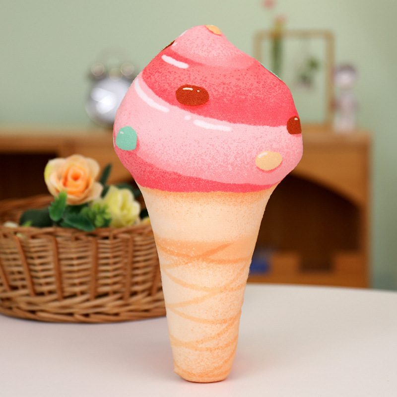 Simulación creativa almohada de helado juguetes de peluche sofá transfronterizo cojín accesorios decoración de la habitación de muestra para niños