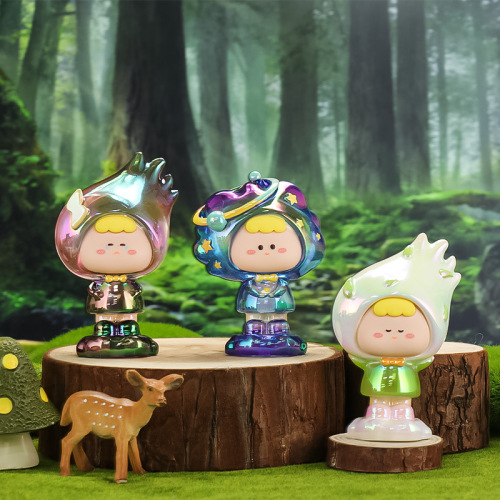 Weather Elf Blind Box Resin Crafts Ornaments Home Accessories Cartoon Electroplated Dolls Lucky Gifts