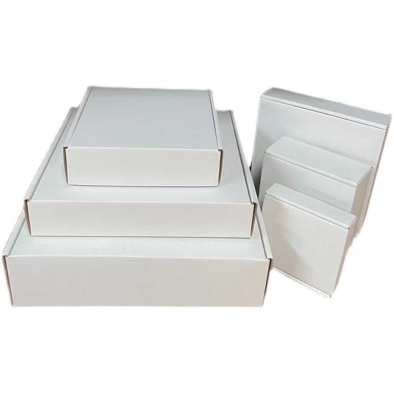 包装大小飞机方形硬正方盒白色装盒纸盒包装盒特快递正方形服装现