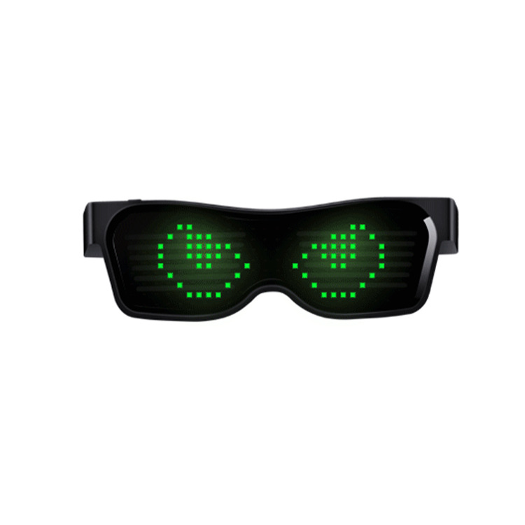 Gafas luminosas Bluetooth USB recargables | Modelo de fiesta LED tipo influencer, para bar o discoteca