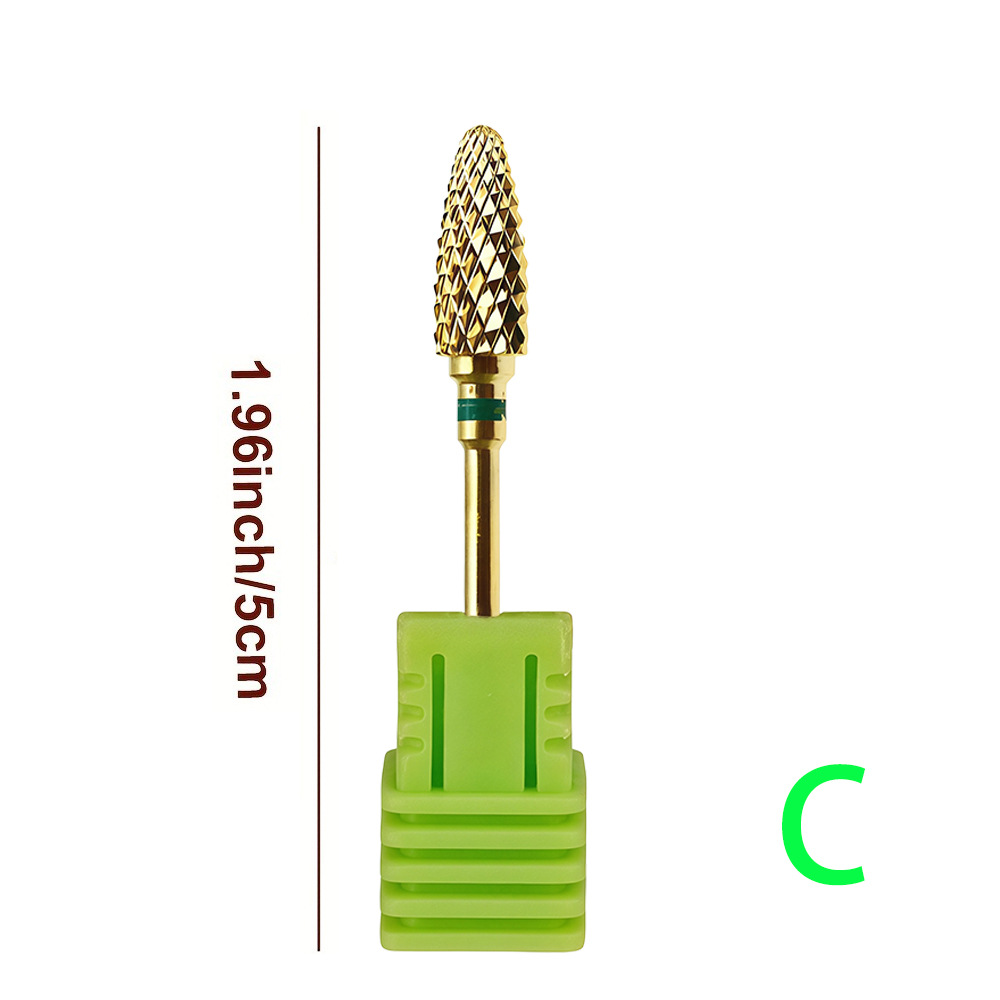 Cabezal de Pulido de Manicura 5 en 1 de Acero de Tungsteno para Remoción de Gel