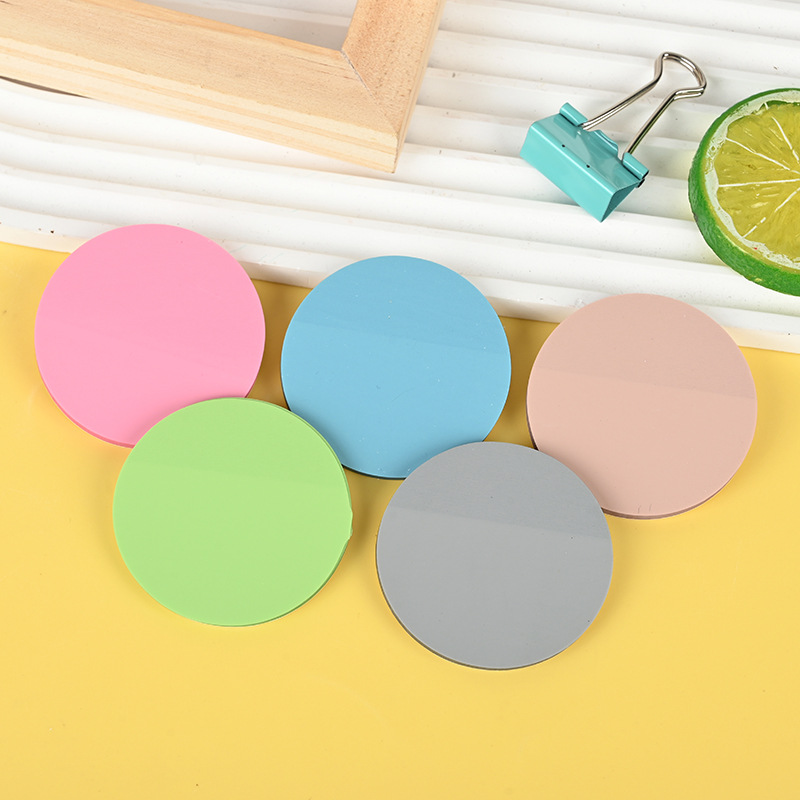 CartooN RouNd CateriNg Takeout Sticky Notes N Times Received Creative Sticky Notes Note Pad with Word Message Wholesale