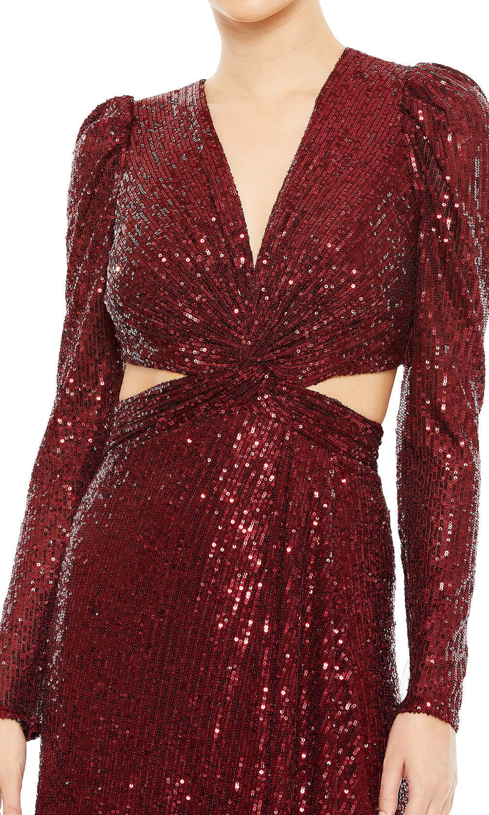 Europa y América del comercio exterior verano nuevo irregular sin respaldo banquete vestido de fiesta sexy split manga larga vestido de lentejuelas