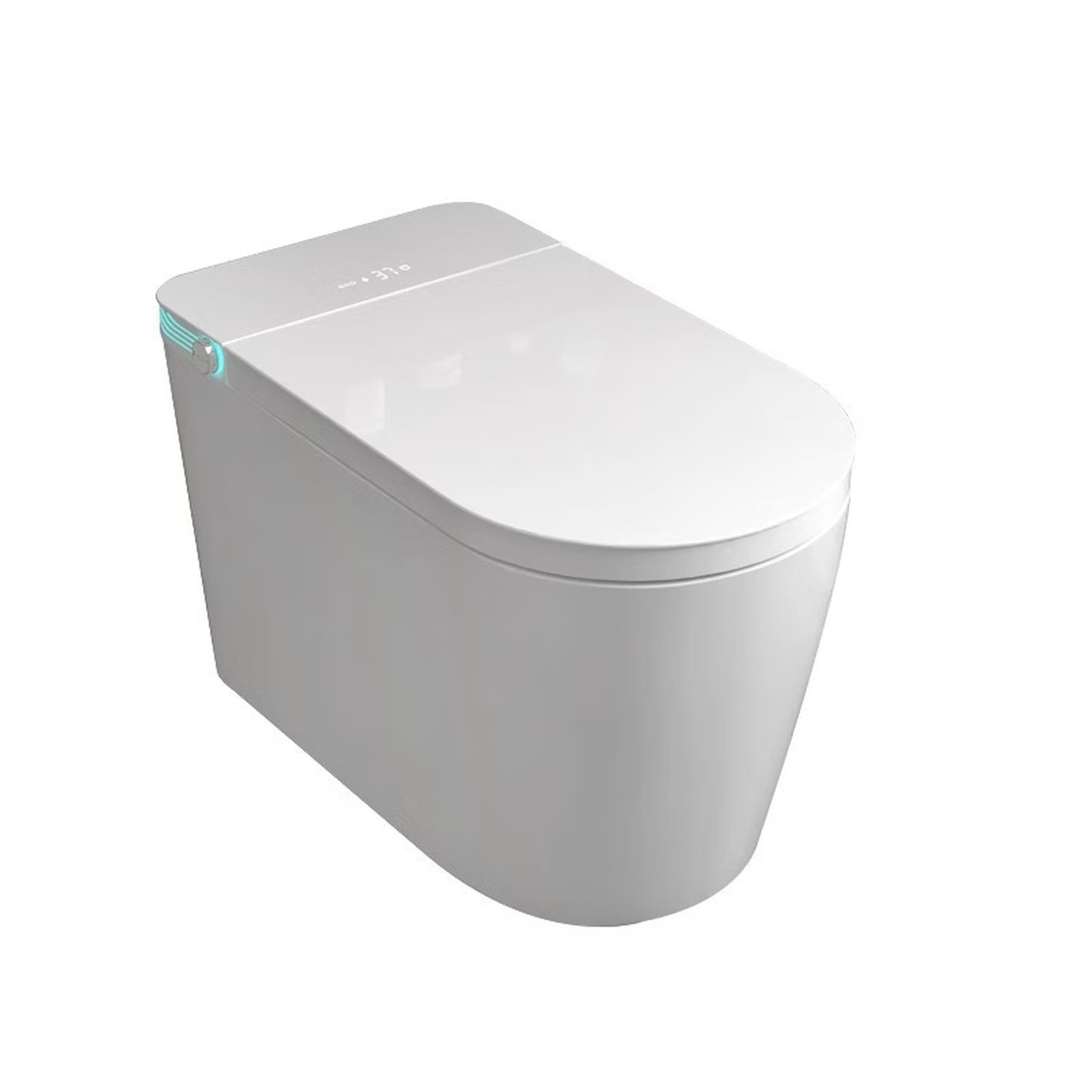 Fábrica directa soporte 110v exportación inodoro inteligente de gran tamaño calentamiento instantáneo doble canal de agua inteligente asiento de asiento