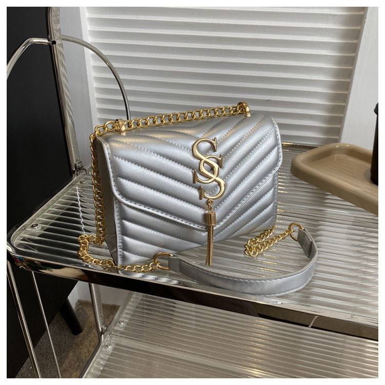 Damen Handtasche Im Western Stil Mit Kette Und Umhängefunktion_voghion.com
