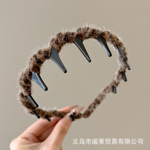 韩系蓬松高颅顶发箍女2025新款波浪带齿洗脸防滑头箍发卡发饰头饰|undefined