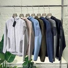 大茑同款刺绣抓绒衣COVERT系列男女连帽开衫轻量抓绒外套