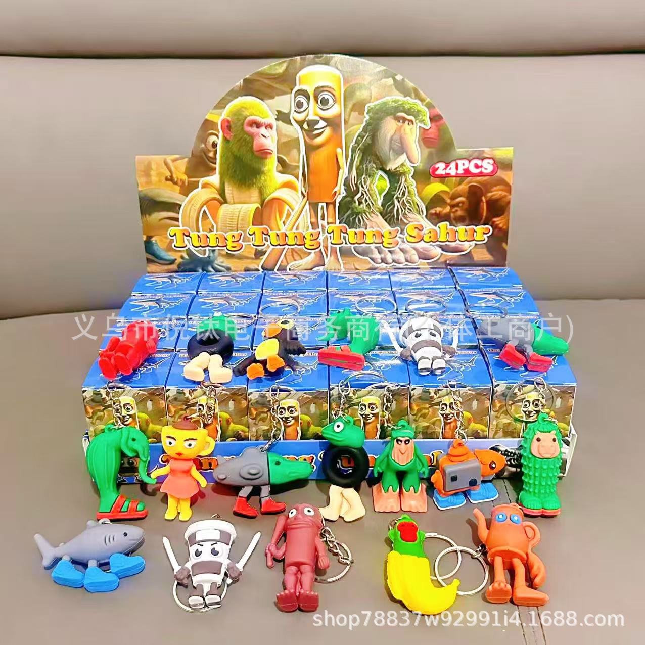 Liquidación especial: 24 figuras grandes de Nezha, 16 gramos, 5 cm, aptas para niños de tres años, llaveros, juguetes de caja sorpresa.