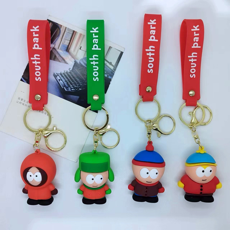 Cross-border Creative Cartoon Doll Southern Park Keychain Pendant Bag Car Key Chain Accessories Gift Wholesale Cross-border Creative Cartoon Doll Southern Park Keychain Pendant Bag Car Key Chain Accessories Gift Wholesale