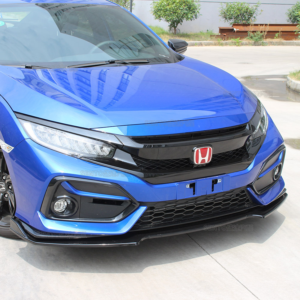 Suitable for 2016-2020 Honda Civic 10 Tenth Generation Hatchback Edition Modified Front Shovel Front Bumper Front Lip Lower Lip