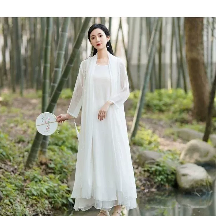 Новый китайский стиль чайного искусства дзен танцевальная одежда