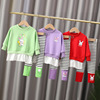 Autumn sports suit, spring overall for baby, children's set, western style