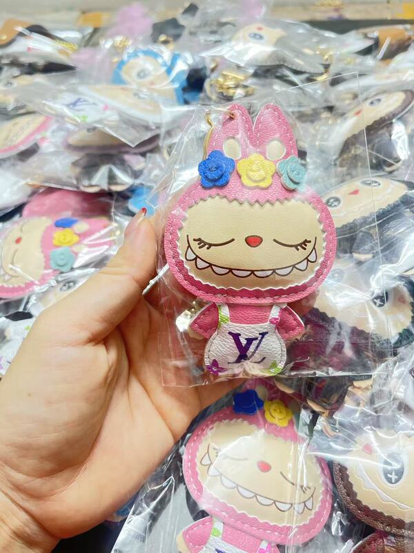 金属超迁皮钥匙扣挂件labubu卡通创意情侣钥匙扣钥匙扣小礼品配件|undefined