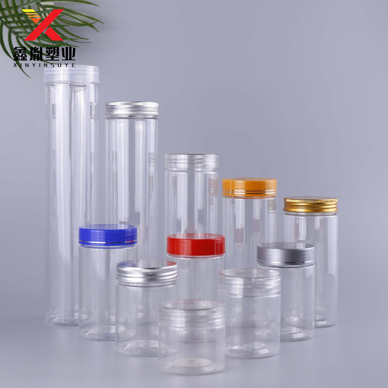 Spot wholesale 65*300mm plastic transparent nut grains honey sealed tank wide mouth storage box seasoning tank Spot wholesale 65*300mm plastic transparent nut grains honey sealed tank wide mouth storage box seasoning tank