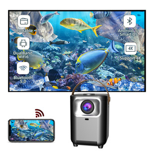 Foreign trade explosions gun color H3 Android 13 Bluetooth vertical projector convenient home office intelligent 4K projector