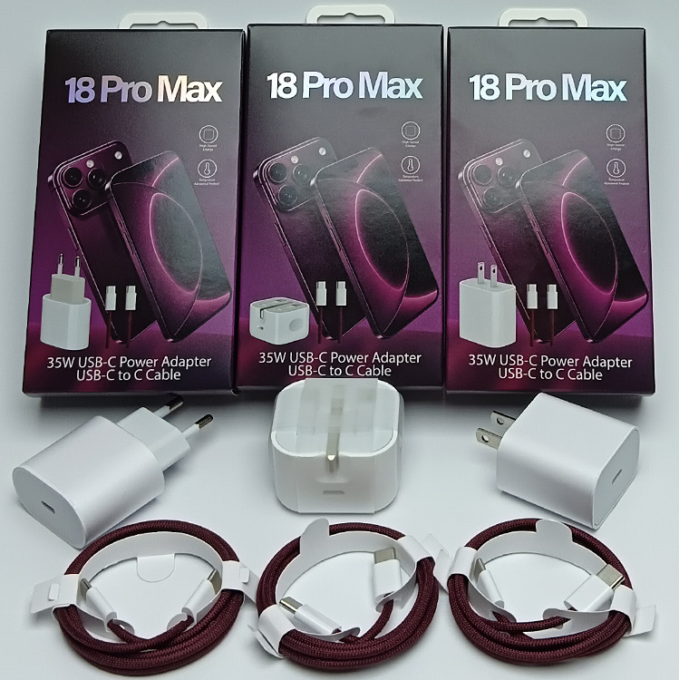 Suitable for Apple 18PD35W fast charging adapter, PD35W US and EU standard chargers, UK standard charger 18PROMAX Suitable for Apple 18PD35W fast charging adapter, PD35W US and EU standard chargers, UK standard charger 18PROMAX