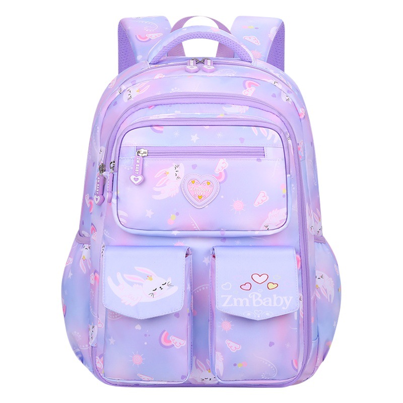 Nueva Escuela Primaria estudiante mochila femenina grado 1-3-6 mochila de dibujos animados gradiente chica mochila ligera niños