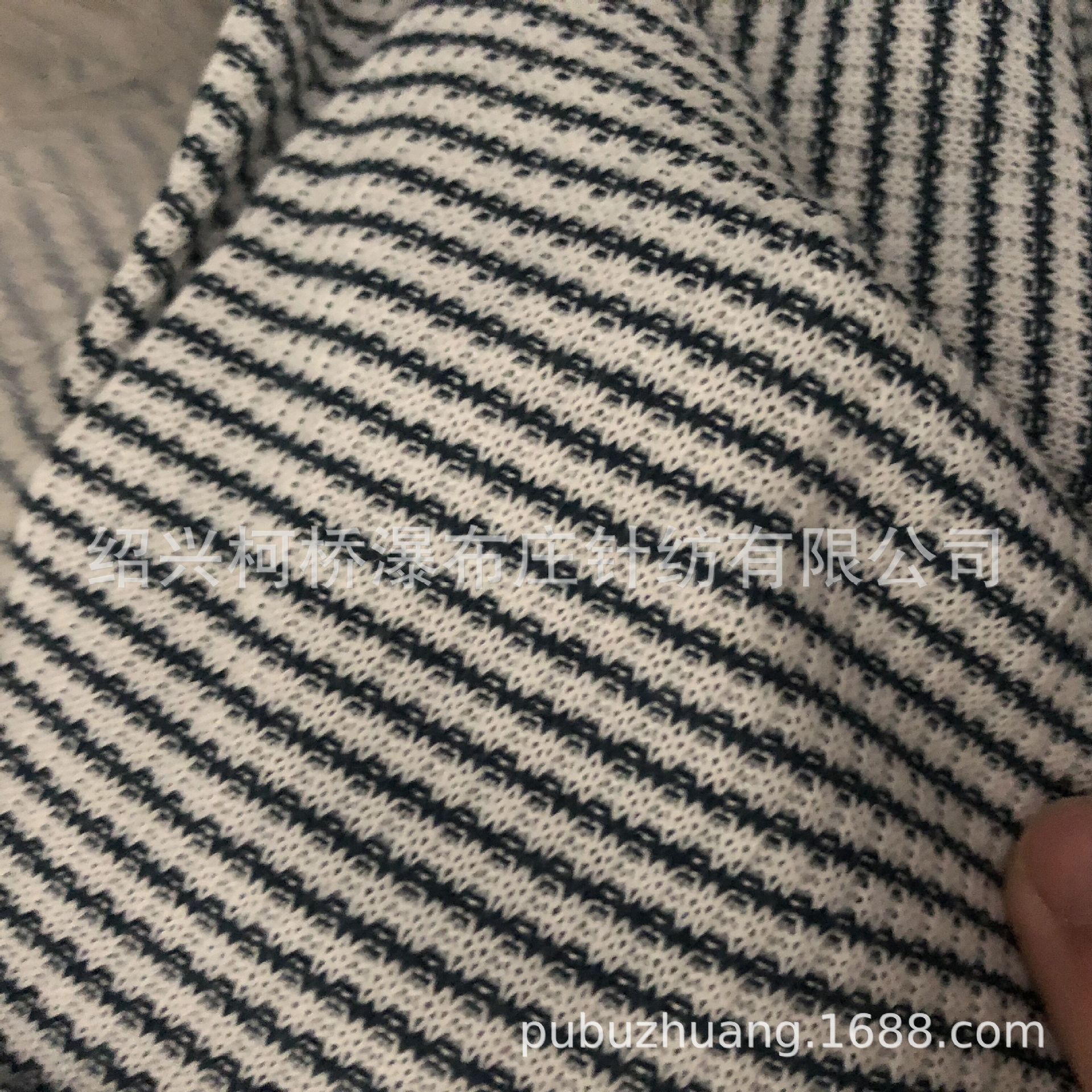 销售针织TR氨纶粗针色织彩条2X2拉毛面料 高档睡衣面料