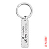 Keychain Cross -border ReMember I Love You Festival Gift Family Gift Carving Metal Key Bin