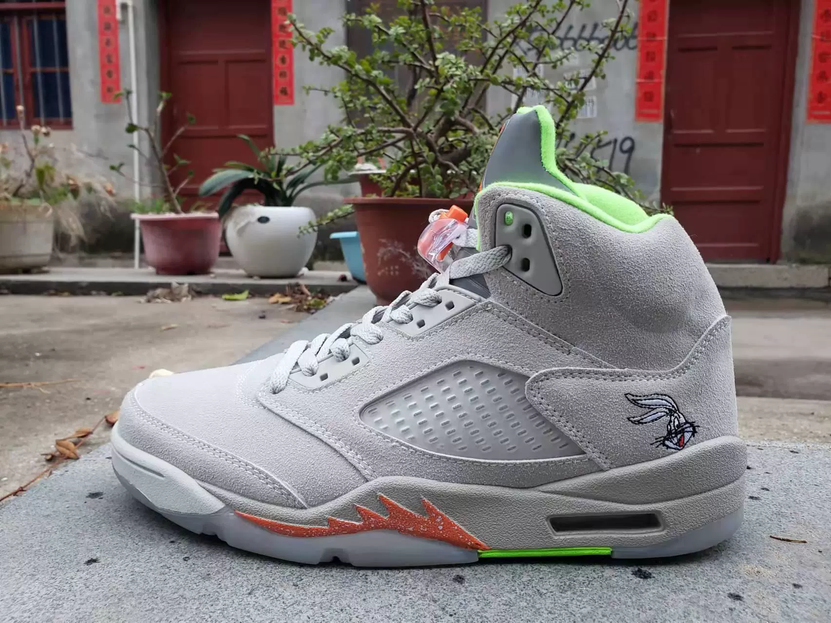 Putian Pure Original Shoes AJ5 White and Blue Candy Bull Chameleon Black Yellow Black Gray Mandarin Duck Qiao 5 Sports Men's and Women's Basketball Shoes