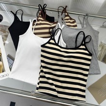 优可丝美背吊带背心女免穿文胸修身内搭打底衫显瘦无痕夏季薄款