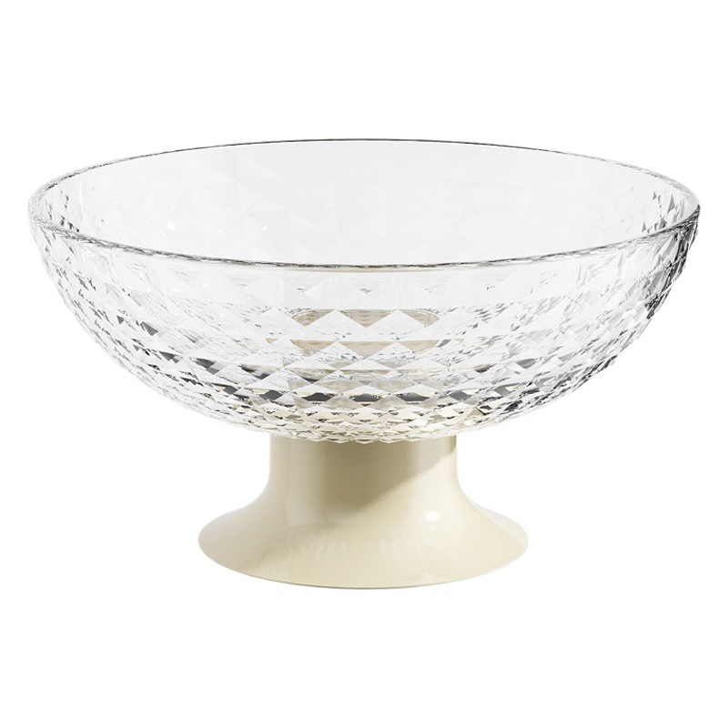 Internet celebridad plato de fruta hogar sala de estar mesa de café caramelo plato de aperitivos luz estilo de lujo alto valor de color drenaje plato de fruta de gran capacidad