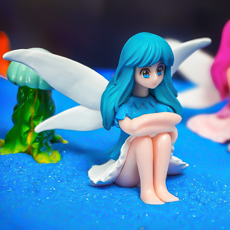 Nueva decoración de paisaje de hadas de las flores, decoración flotante de acuario de moda, regalo de escritorio, hadas transfronterizas