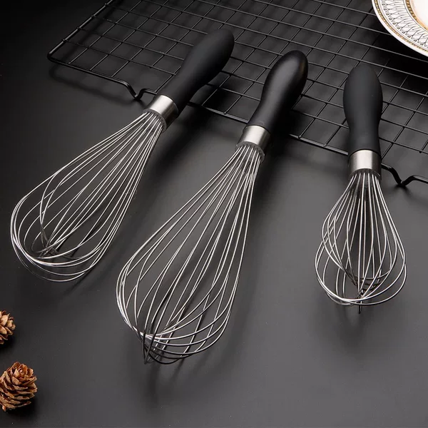 Manufacturer Wholesale Household Rubber Handle Egg Beater Egg Mixer Kitchen Gadgets