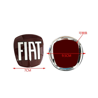 Car logo – Car Sticker Abas 7Cm7.5Cm - fiat-red-7cm
