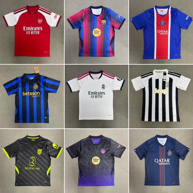 2627 New Season Fan Version Club Football Jerseys Arsenal Chelsea Barcelona Paris Inter Milan Manchester United Jerseys