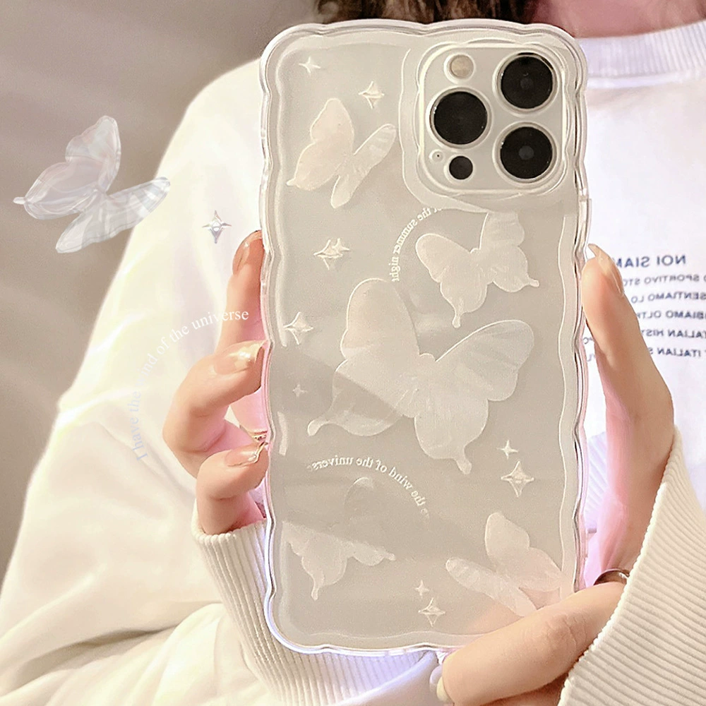 Чехол для телефона (Apple) совместимый с iPhone 14 Pro — прозрачный дизайн с цветочным рисунком масляная живопись, легковесный 0.035 кг