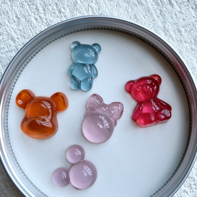 Teddy Bear Color Card Beads Hug Bear Mickey Nails Transparent Flats Bottom Acrylic Manicure Plate Beanie Color Plate Teddy Bear Color Card Beads Hug Bear Mickey Nails Transparent Flats Bottom Acrylic Manicure Plate Beanie Color Plate