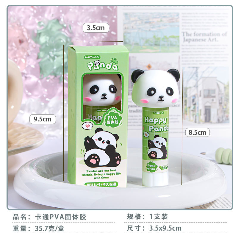 Dibujos animados pva pegamento sólido estudiante lindo capibara palo de pegamento sólido niños pegamento hecho a mano pegamento grande de alta viscosidad