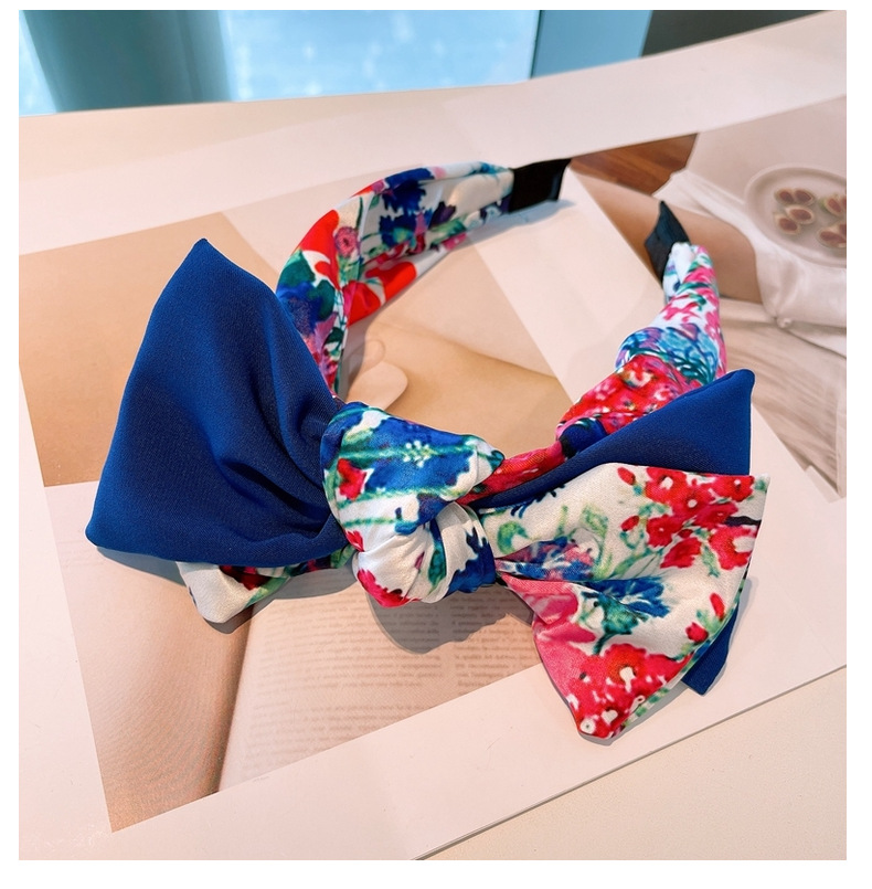 Fashion Big Flower Color Matching Headband display picture 11