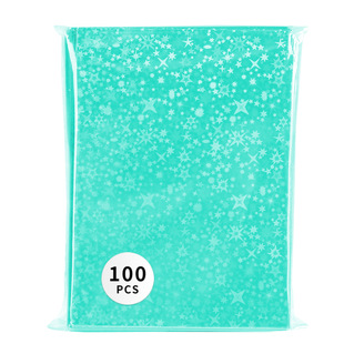 Laser Gypsophila Frosted 20 Silk Transparent Card Film Heart Flash Two-Layer Flat Card Film 3inch Small Card Protective Cover