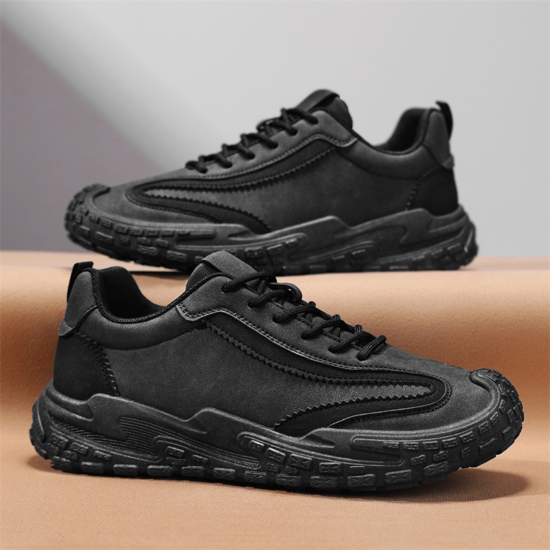 Zapatos de hombre zapatos de primavera 2025 nuevos zapatos de moda zapatos explosivos zapatos de cuero zapatos deportivos retro zapatos casuales para correr