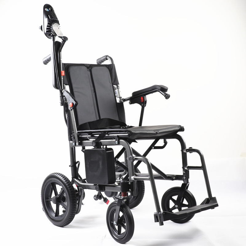 Factory direct sale can be on the plane electric wheelchair for the elderly scooter ultra light folding elderly disabled