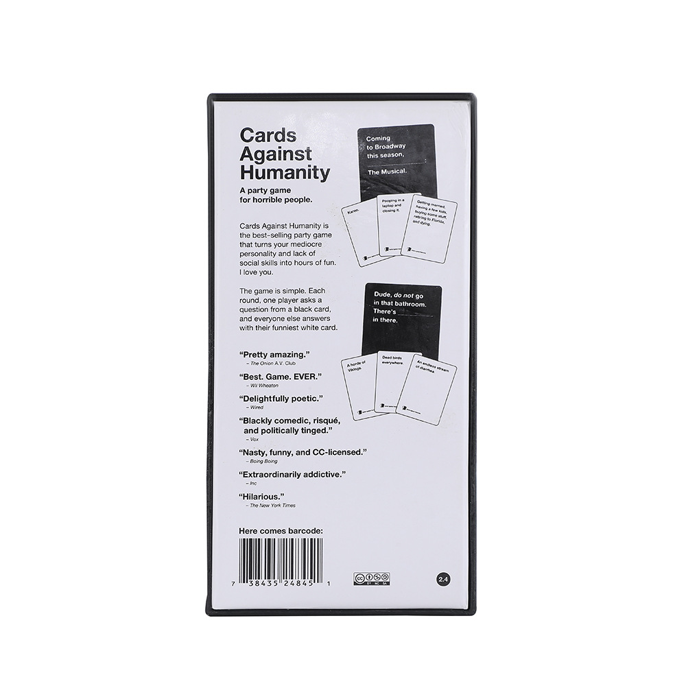 Cards Against Humanity Party Game Interactive Entertainment Cards_voghion.com