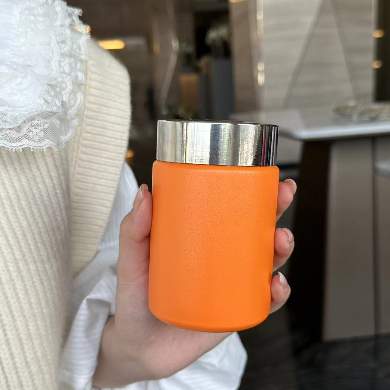 316 Taza de vacío de acero inoxidable Mini taza de estofado de color sólido para niños Taza de bolsillo pequeña de alto valor para exteriores