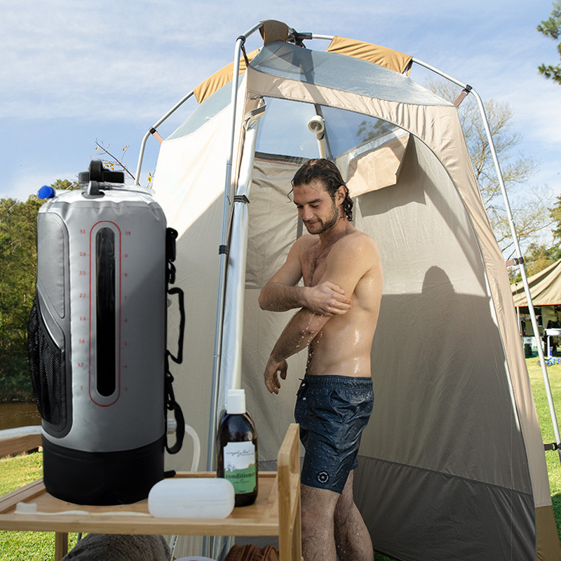 Bolsa de ducha Amazon transfronteriza bolsa de agua deportiva bolsa de baño solar baño al aire libre artefacto acampar suministros de almacenamiento de agua